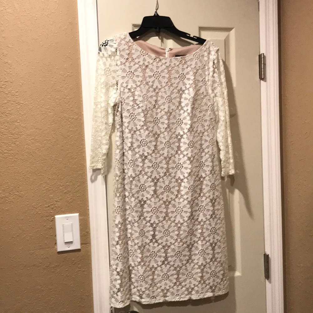 White/Beige Dress
